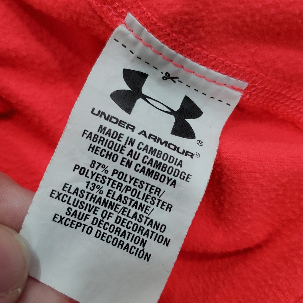 Under Armour | Bright Pink Fitted Cold Gear Pullover Long Sleeve Activewear - Picture 4 of 6